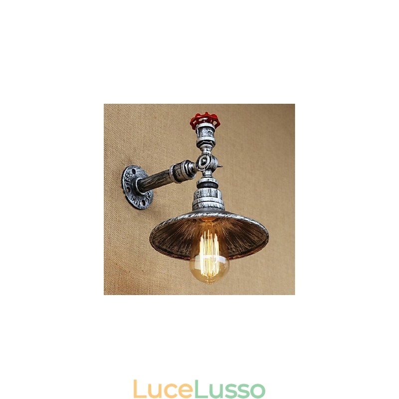 Pittura rustica Lodge Caratteristica per applique da parete con luce ambientale Applique da parete in argento