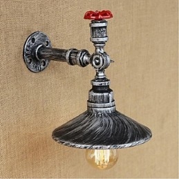 Pittura rustica Lodge Caratteristica per applique da parete con luce ambientale Applique da parete in argento