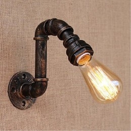 Lampada da parete decorativa piccola con tubo dell'acqua semplice Nostalgia