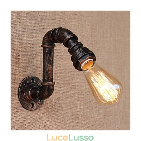 Lampada da parete decorativa piccola con tubo dell'acqua semplice Nostalgia Lampada da parete decorativa piccola con tubo dell'acqua semplice Nostalgia