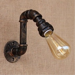 Lampada da parete decorativa piccola con tubo dell'acqua semplice Nostalgia