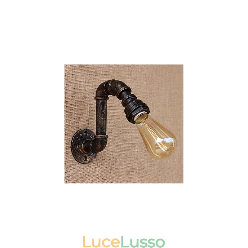 Lampada da parete decorativa piccola con tubo dell'acqua semplice Nostalgia