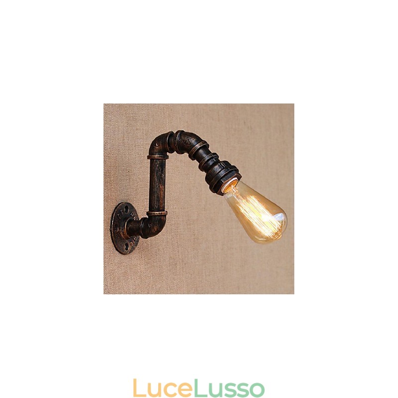 Lampada da parete decorativa piccola con tubo dell'acqua semplice Nostalgia