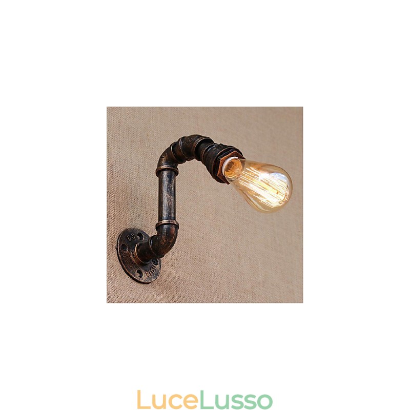 Lampada da parete decorativa piccola con tubo dell'acqua semplice Nostalgia