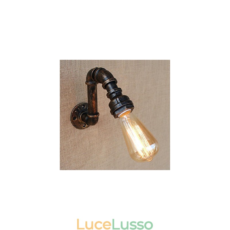 Lampada da parete decorativa piccola con tubo dell'acqua semplice Nostalgia