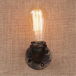 Lampada da parete decorativa piccola con tubo dell'acqua semplice Nostalgia