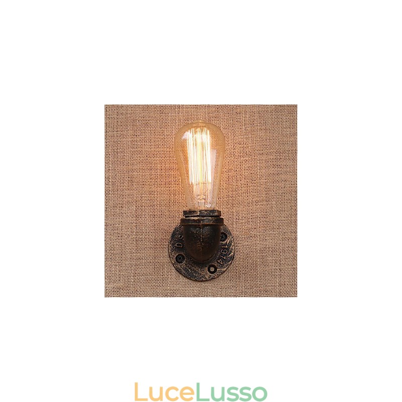 Lampada da parete decorativa piccola con tubo dell'acqua semplice Nostalgia