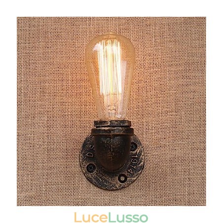 Lampada da parete decorativa piccola con tubo dell'acqua semplice Nostalgia Lampada da parete decorativa piccola con tubo dell'acqua semplice Nostalgia