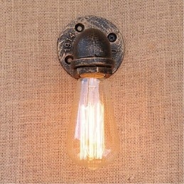 Lampada da parete decorativa piccola con tubo dell'acqua semplice Nostalgia