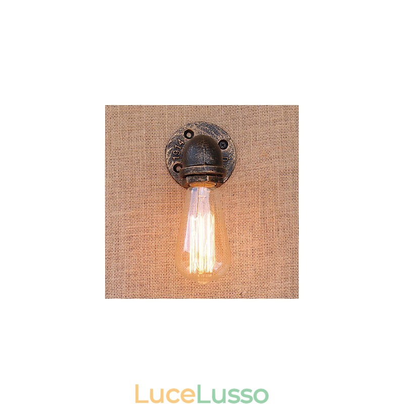 Lampada da parete decorativa piccola con tubo dell'acqua semplice Nostalgia