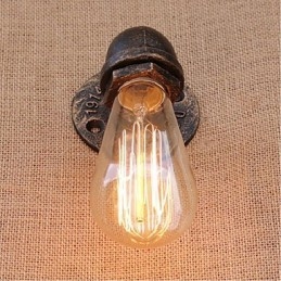 Lampada da parete decorativa piccola con tubo dell'acqua semplice Nostalgia