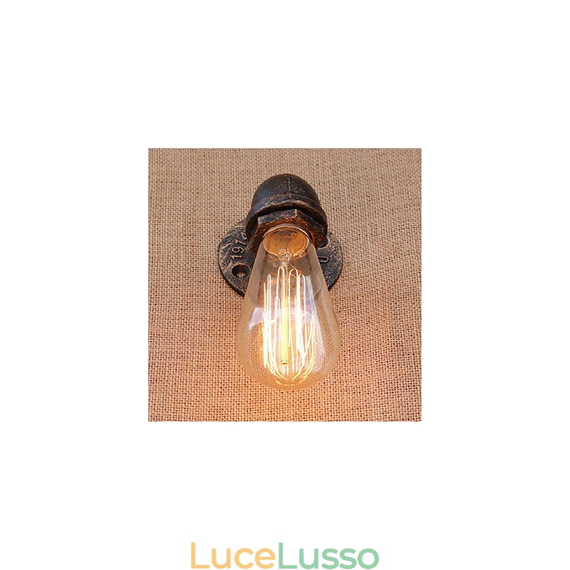 Lampada da parete decorativa piccola con tubo dell'acqua semplice Nostalgia