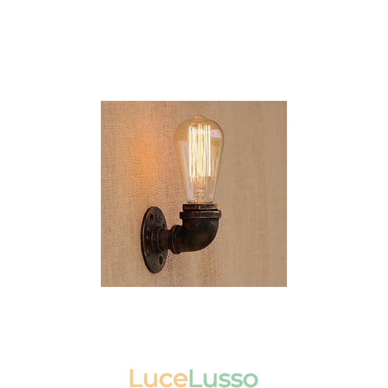 Lampada da parete decorativa piccola con tubo dell'acqua semplice Nostalgia