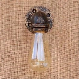 Lampada da parete decorativa piccola con tubo dell'acqua semplice Nostalgia