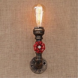 Lampada da parete decorativa piccola con tubo dell'acqua semplice Nostalgia