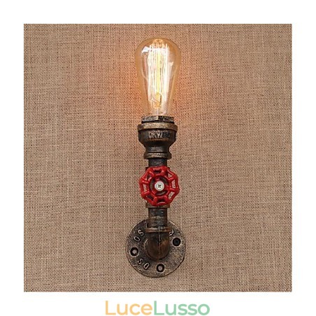 Lampada da parete decorativa piccola con tubo dell'acqua semplice Nostalgia Lampada da parete decorativa piccola con tubo dell'acqua semplice Nostalgia