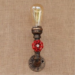 Lampada da parete decorativa piccola con tubo dell'acqua semplice Nostalgia