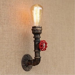 Lampada da parete decorativa piccola con tubo dell'acqua semplice Nostalgia
