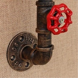 Lampada da parete decorativa piccola con tubo dell'acqua semplice Nostalgia