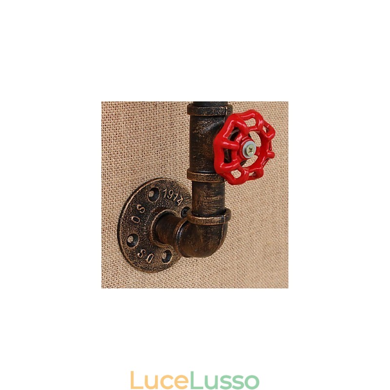 Lampada da parete decorativa piccola con tubo dell'acqua semplice Nostalgia