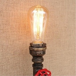 Lampada da parete decorativa piccola con tubo dell'acqua semplice Nostalgia