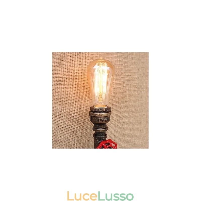 Lampada da parete decorativa piccola con tubo dell'acqua semplice Nostalgia