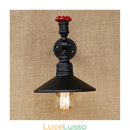 Pittura rustica Lodge Caratteristica per applique da parete con luce ambientale Applique da parete nera Pittura rustica Lodge Caratteristica per applique da parete con luce ambientale Applique da parete nera