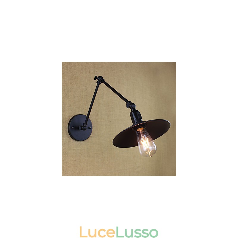 Dipinto rustico Lodge, caratteristica per applique da parete con braccio oscillante in stile mini