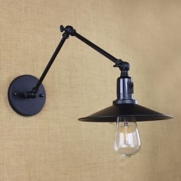 Dipinto rustico Lodge, caratteristica per applique da parete con braccio oscillante in stile mini
