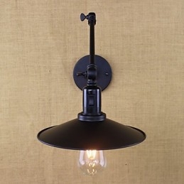 Dipinto rustico Lodge, caratteristica per applique da parete con braccio oscillante in stile mini