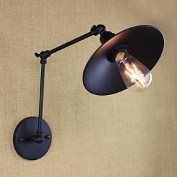 Dipinto rustico Lodge, caratteristica per applique da parete con braccio oscillante in stile mini