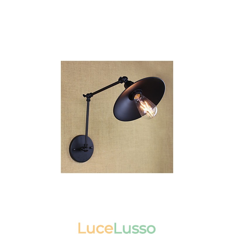 Dipinto rustico Lodge, caratteristica per applique da parete con braccio oscillante in stile mini