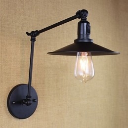 Dipinto rustico Lodge, caratteristica per applique da parete con braccio oscillante in stile mini