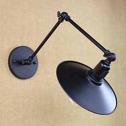 Dipinto rustico Lodge, caratteristica per applique da parete con braccio oscillante in stile mini