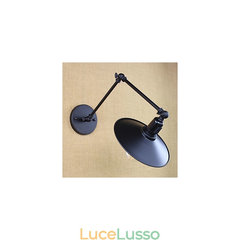 Dipinto rustico Lodge, caratteristica per applique da parete con braccio oscillante in stile mini
