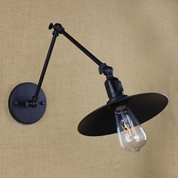 Dipinto rustico Lodge, caratteristica per applique da parete con braccio oscillante in stile mini