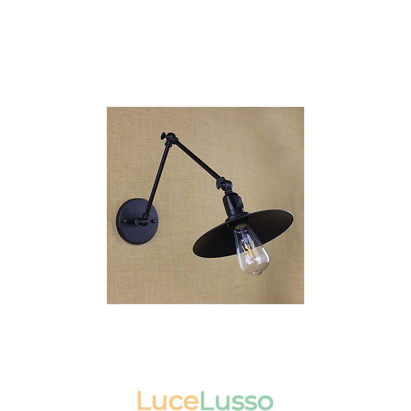 Dipinto rustico Lodge, caratteristica per applique da parete con braccio oscillante in stile mini