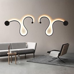 Moderne luci da parete creative in metallo soggiorno corridoio camera da letto camere d'albergo comodino decorazione illuminazione