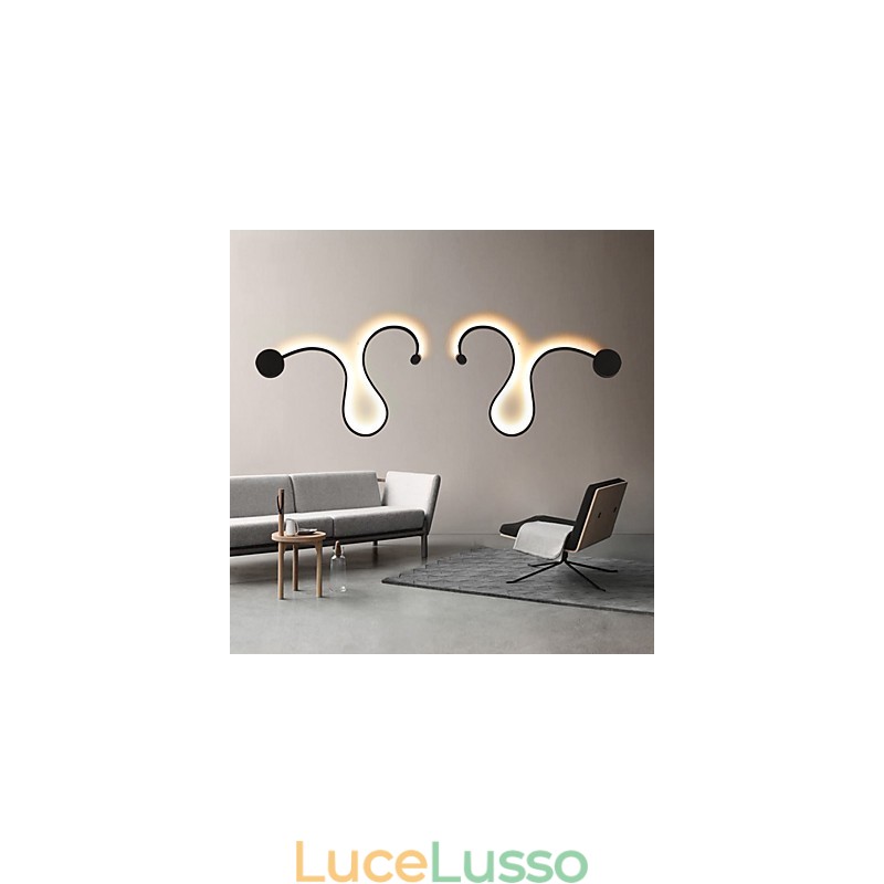 Moderne luci da parete creative in metallo soggiorno corridoio camera da letto camere d'albergo comodino decorazione illuminazione