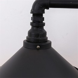 2 teste retrò industriale tubo luci da parete semplice loft nero metallo sala da pranzo cucina bar caffetteria decorazione illuminazione