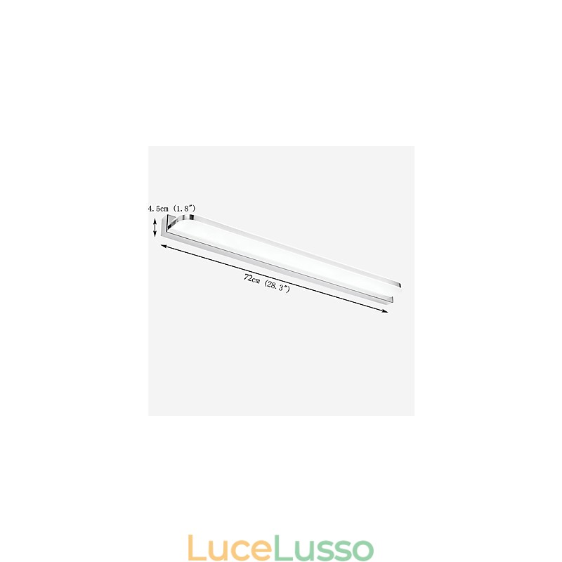 Lampada da specchio lunga di alta qualità, luci da bagno, applique da parete