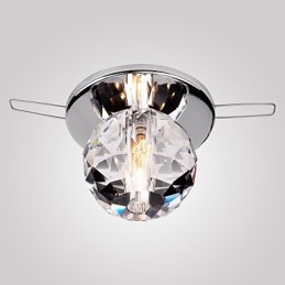 Moderno contemporaneo cristallo mini stile metallo cromato montaggio a filo