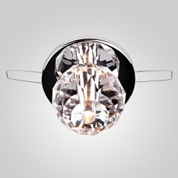 Moderno contemporaneo cristallo mini stile metallo cromato montaggio a filo