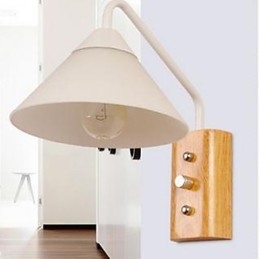 Giapponese Coreano Corridoio Portico Scale Camera da letto Lampada da comodino Lampada da parete Vetro Legno
