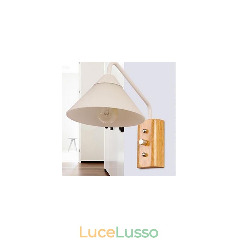 Giapponese Coreano Corridoio Portico Scale Camera da letto Lampada da comodino Lampada da parete Vetro Legno