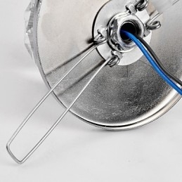 Moderno contemporaneo cristallo mini stile metallo cromato montaggio a filo