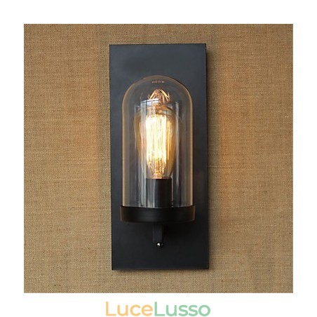 Rustic Lodge Country Retro Painting Caratteristica per la protezione degli occhi Applique da parete con luce ambientale