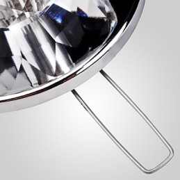 Moderno contemporaneo cristallo mini stile metallo cromato montaggio a filo