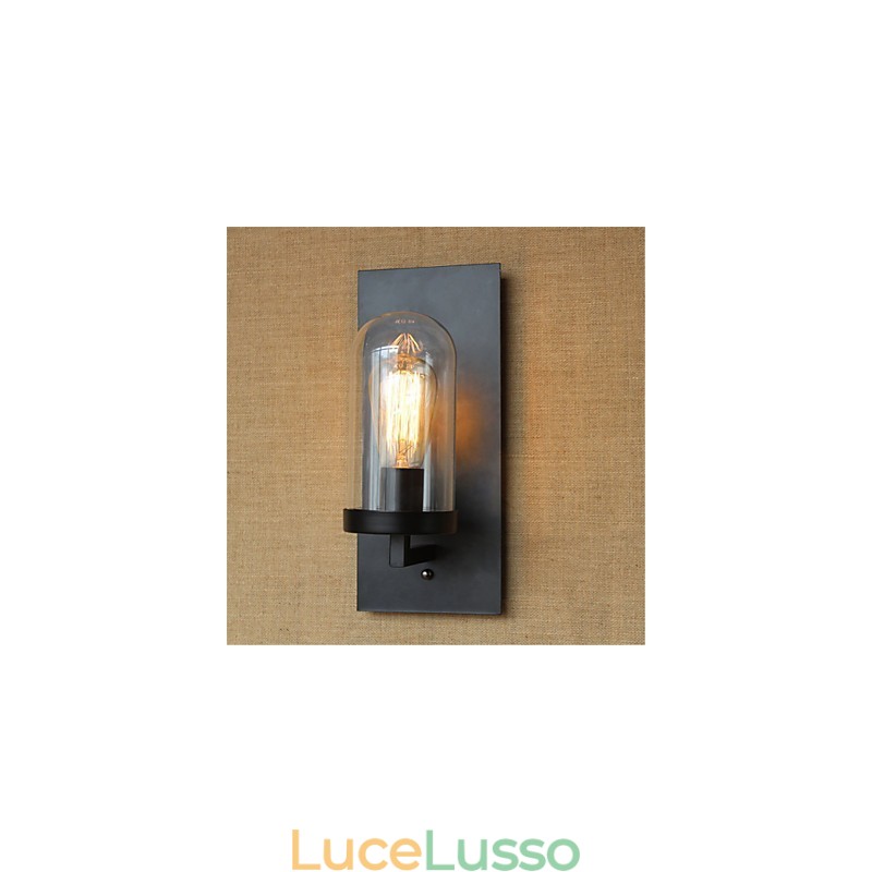 Rustic Lodge Country Retro Painting Caratteristica per la protezione degli occhi Applique da parete con luce ambientale