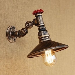 Caratteristica della pittura retrò del paese per le luci da parete con braccio oscillante girevole in stile mini